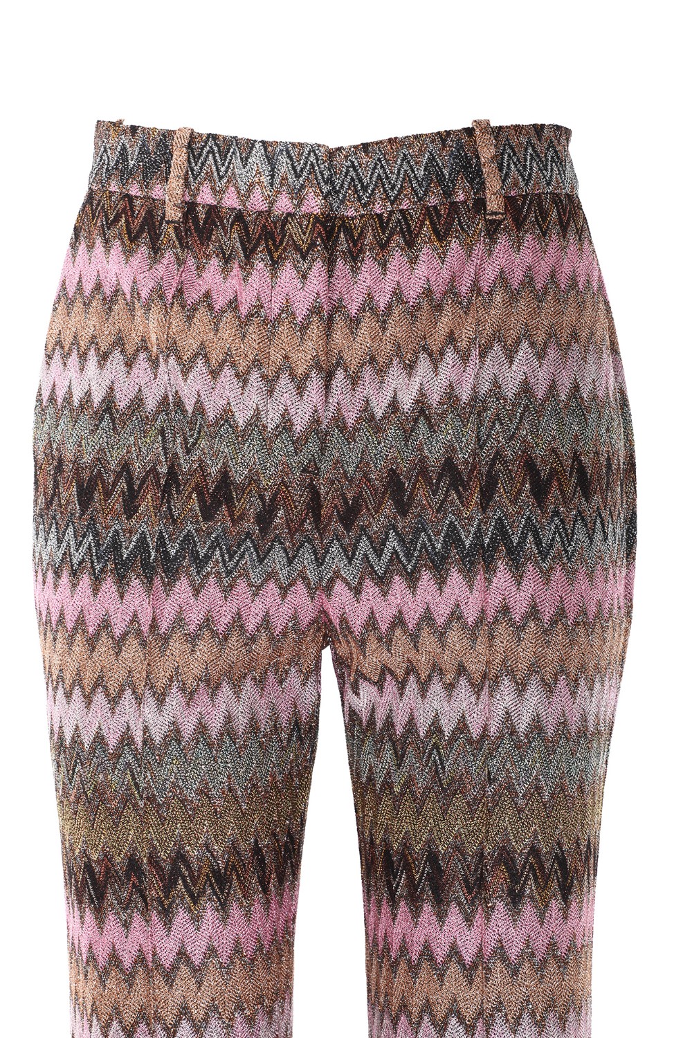 shop MISSONI  Pantalone: Missoni pantaloni dritti con motivo greca zig zag lamé.
Pantaloni svasati.
Elastico in vita.
Motivo greca zig zag.
Maglia di viscosa lamé.
Composizione: 71% viscosa, 22% fibra metalizzata, 7% poliammide.
Made in Italy.. DS24WI0G BR00YF-S415L number 1402951